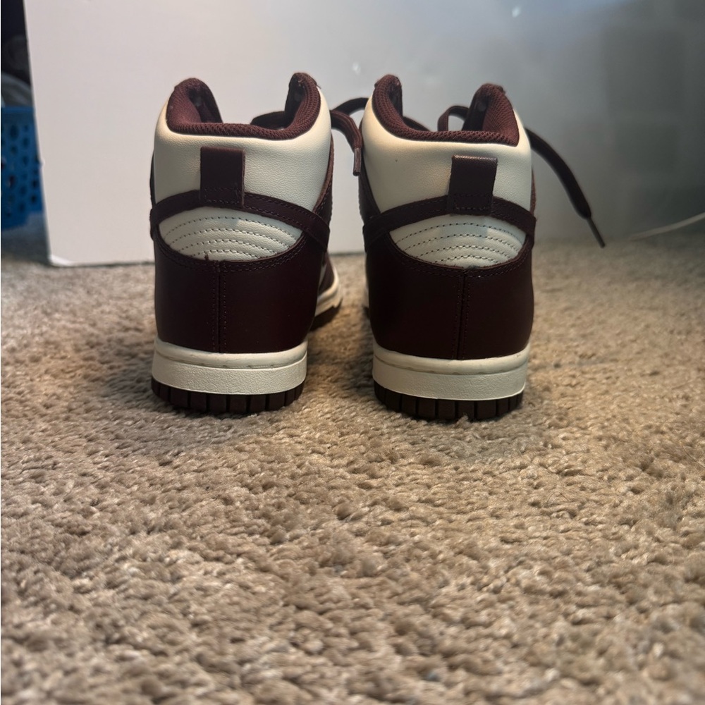 Nike Kids' Burgundy and White Sneakers